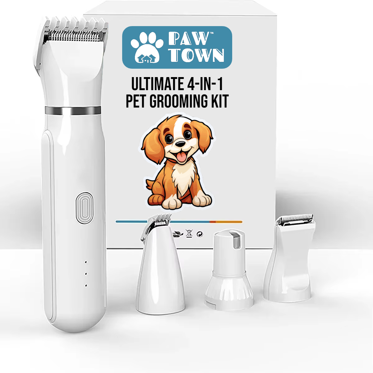 PawTown™ Ultimate 4-in-1 Pet Grooming Kit