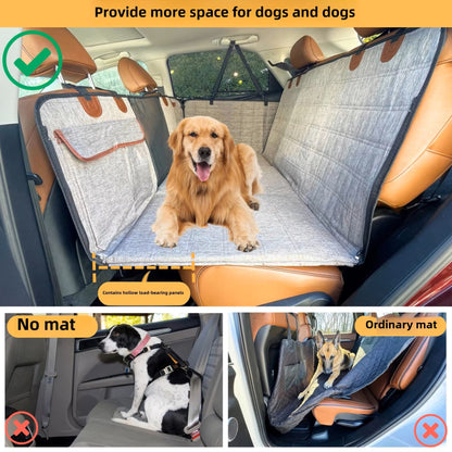 Upgraded 2024 Dog Car Seat Cover. Hard Bottom. 100% Waterproof